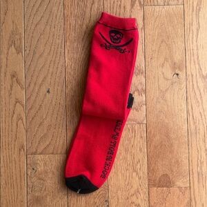 Sourpuss Red Skull Rock N Roll Swindle Socks